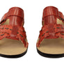 Levecomfort Lesley Womens Brazilian Comfortable Leather Slides Sandals