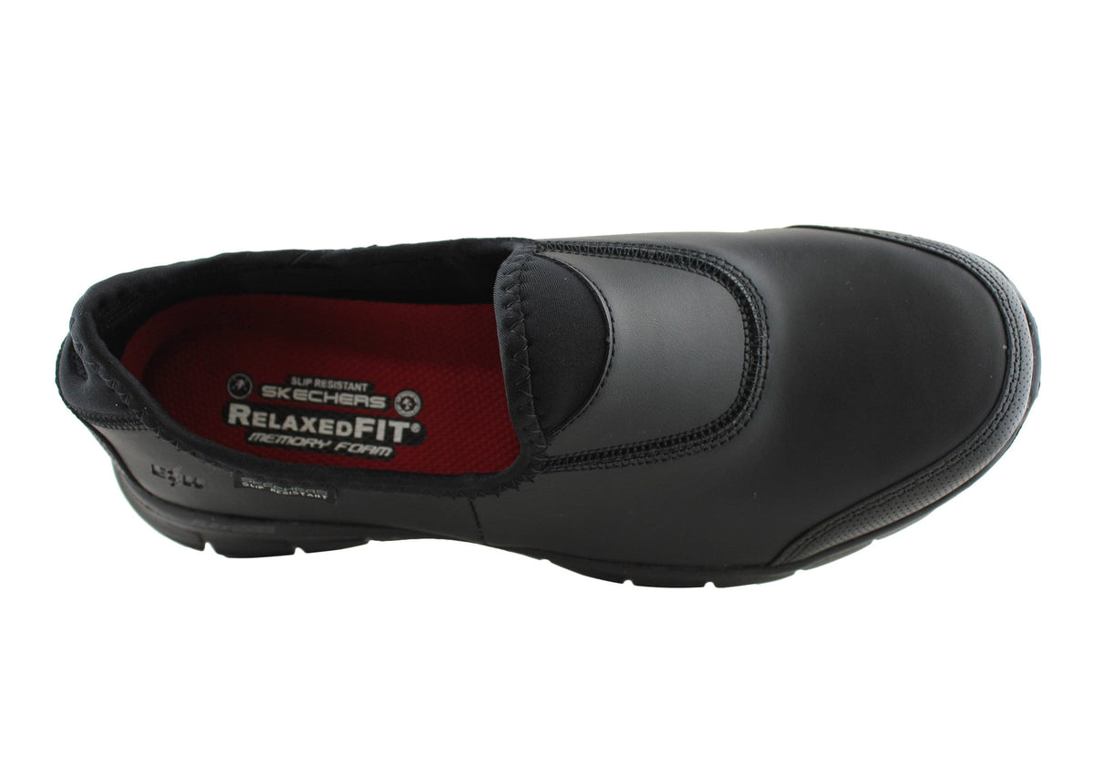 Skechers relaxed fit outlet memory foam work shoes