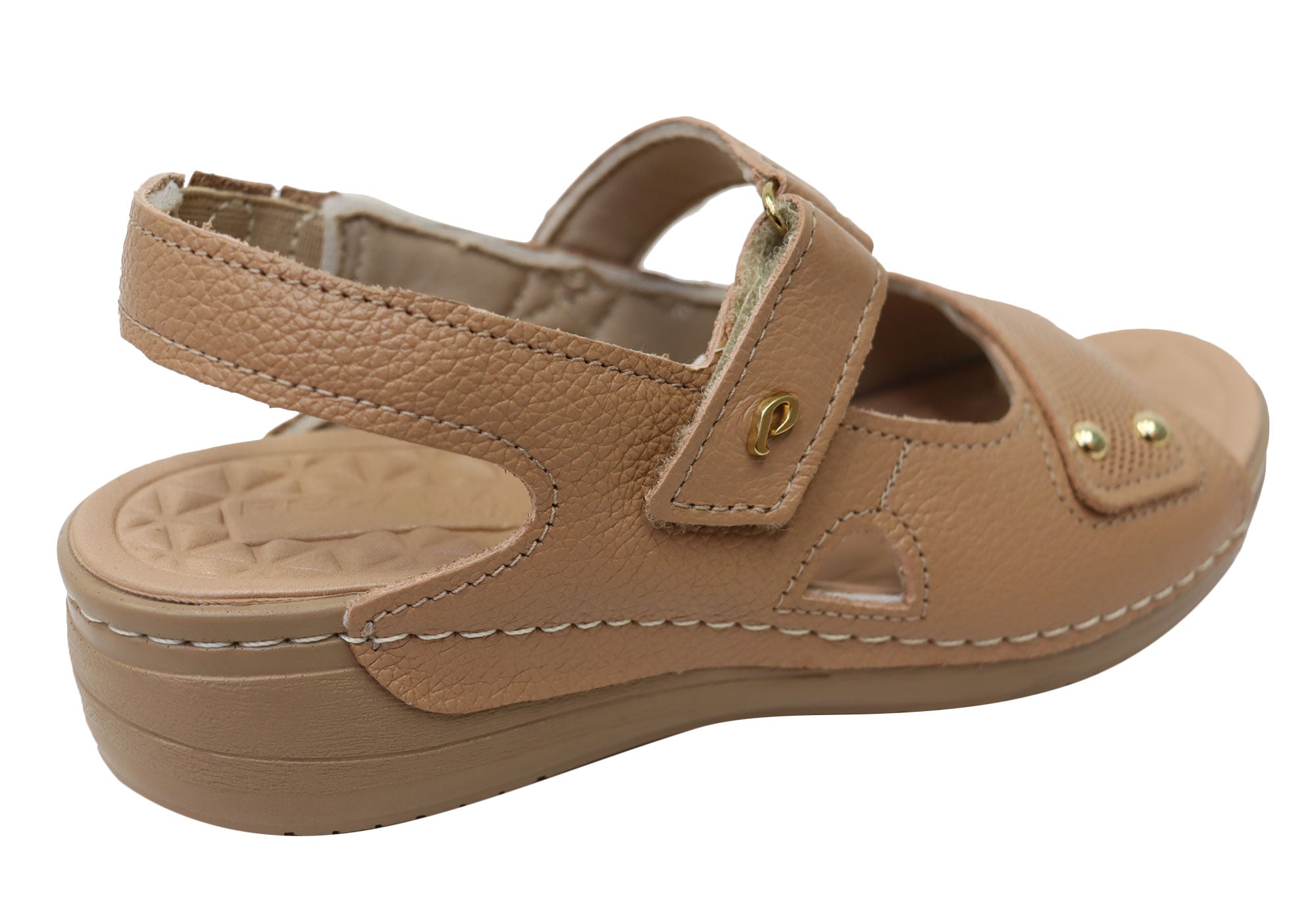 Pegada Jannie Womens Comfortable Leather Sandals Made In Brazil