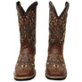D Milton Betsy Womens Comfortable Leather Western Cowboy Boots