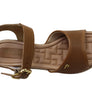 Pegada Jeevany Womens Brazilian Comfortable Leather Wedge Sandals