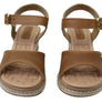 Pegada Jeevany Womens Brazilian Comfortable Leather Wedge Sandals