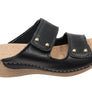 Pegada Mya Womens Comfortable Leather Slides Sandals Made In Brazil