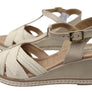 Pegada Carlisle Womens Brazilian Comfortable Leather Wedge Sandals