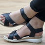 Pegada Kerala Womens Comfortable Leather Sandals Made In Brazil