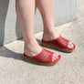 Orizonte Jingle Womens European Leather Comfortable Sandals Slides