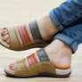 New Face Serenity Womens Comfort Leather Slides Sandals Made In Brazil
