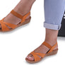Usaflex Aloha Womens Comfortable Leather Sandals Made In Brazil