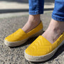 Usaflex April Womens Comfort Leather Espadrille Shoes Made In Brazil