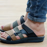 New Face Anza Womens Comfort Leather Slides Sandals Made In Brazil
