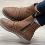 Orizonte Azuro Womens European Comfortable Leather Ankle Boots