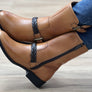Via Paula Betty Womens Comfort Brazilian Leather Mid Calf Boots