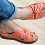 Opananken Brooke Womens Comfortable Leather Brazilian Slides Sandals