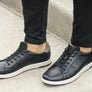 Florsheim Mens Leather EE Extra Wide Crossover Lace To Toe Sneakers