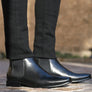 Florsheim Mens EE Extra Wide Leather Barret Plain Toe Chelsea Boots