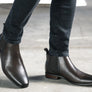Florsheim Mens EE Extra Wide Leather Barret Plain Toe Chelsea Boots