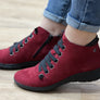 Flex & Go Cosmo Womens Comfort Leather Ankle Boots Made In Portugal
