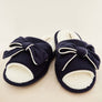 Dearfoams Womens Comfortable Lydia Pajama Slide With Bow Slippers