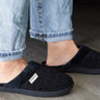Dearfoams Womens Samantha Chenille Closed Toe Scuff Slippers