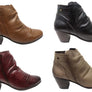 Perlatto Brooke Womens Comfortable Leather Ankle Boots Made In Brazil