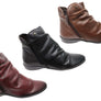 Perlatto Linda Womens Comfortable Leather Ankle Boots Made In Brazil