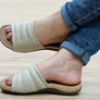 New Face Fresco Womens Comfort Leather Slides Sandals Made In Brazil