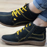 Flex & Go June Womens Comfortable Leather Ankle Boots Made In Portugal