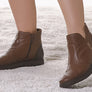 Balatore Kellie Womens Comfortable Leather Ankle Boots Made In Brazil