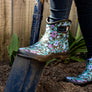 Bogs Womens Patch Ankle Boot Floral General Purpose Gumboots
