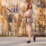 Sofft Carleigh Womens Leather Low Heel Sandals With Comfort Footbed