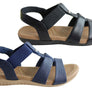 Usaflex Ventura Womens Comfy Cushioned Leather Sandals Made In Brazil