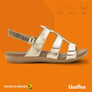Usaflex Lani Womens Comfort Cushioned Leather Sandals Made In Brazil