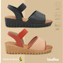 Usaflex Josa Womens Comfortable Leather Sandals Made In Brazil