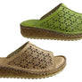 Orizonte Jingle Womens European Leather Comfortable Sandals Slides