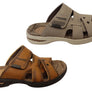 Pegada Islander Mens Comfortable Leather Slides Sandals Made In Brazil