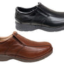 Slatters Lismore Mens Leather Extra Wide Fit Comfortable Slip On Shoes