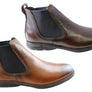 Savelli Hans Mens Comfort Leather Chelsea Dress Boots Made In Brazil