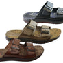 Pegada Lancester Mens Leather Comfortable Slide Sandals Made In Brazil