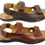 Opananken Miles Mens Comfortable Leather Adjustable Sandals