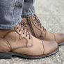 Ferricelli Ryan Mens Leather Lace Up Boots Made In Brazil
