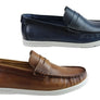 Savelli Nimble Mens Comfortable Cushioned Leather Casual Loafer Shoes