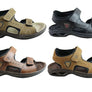 Pegada Thompson Mens Leather Comfort Cushioned Sandals Made In Brazil