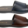 Savelli Pete Mens Comfortable Leather Slides Sandals Made In Brazil