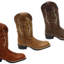 D Milton Meridan Mens Leather Comfortable Western Cowboy Boots