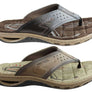Pegada Phillip Mens Leather Cushioned Thongs Sandals Made In Brazil