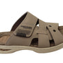 Pegada Islander Mens Comfortable Leather Slides Sandals Made In Brazil