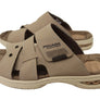 Pegada Islander Mens Comfortable Leather Slides Sandals Made In Brazil