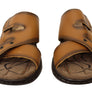 Pegada Islander Mens Comfortable Leather Slides Sandals Made In Brazil