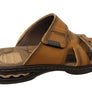 Pegada Islander Mens Comfortable Leather Slides Sandals Made In Brazil