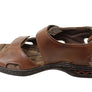 Pegada Sambo Mens Comfort Leather Adjustable Sandals Made In Brazil